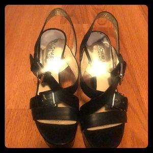 Michael Kors Black strappy sandals.  US Size 7.5